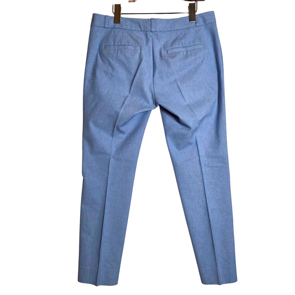 Banana Republic Sloan Zipper P Pants Womens 6 Blue Slim Ankle Dress Quiet Luxury - Picture 9 of 9